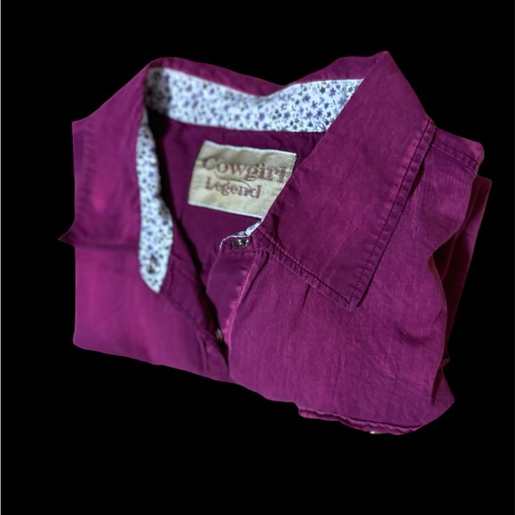 Cowgirl Legend Burgundy Size Small - Picture 3 of 14
